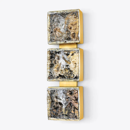 Lorenzo Triple Square Glass Wall Light