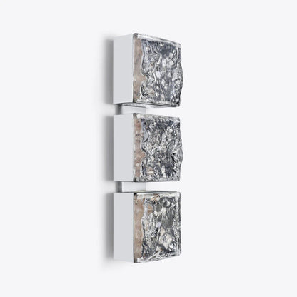Lorenzo Triple Square Glass Wall Light