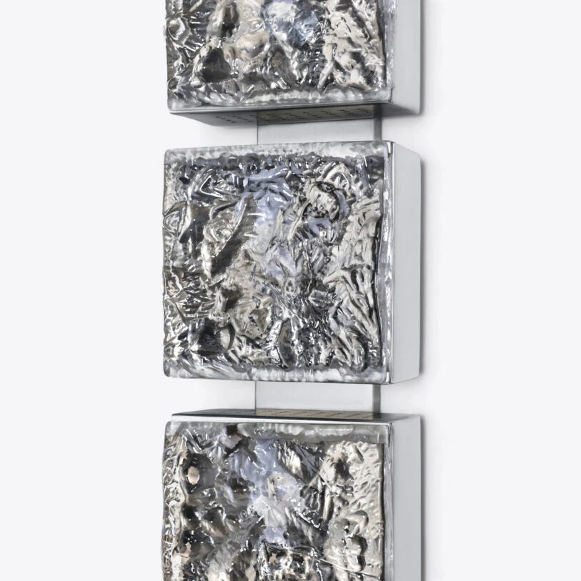 Lorenzo Triple Square Glass Wall Light