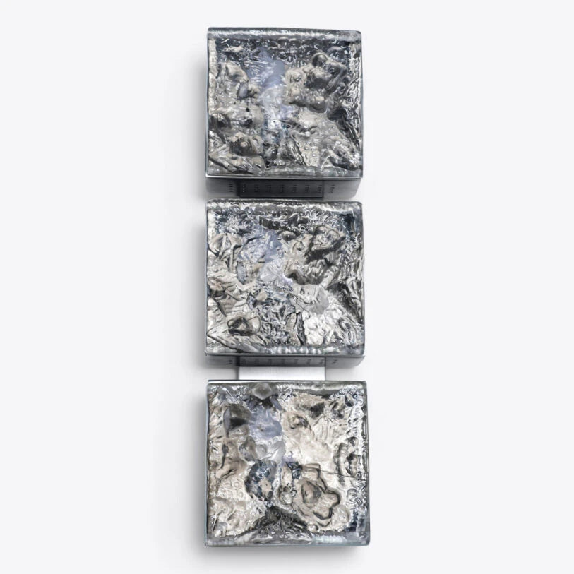 Lorenzo Triple Square Glass Wall Light