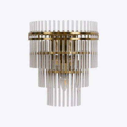 Waldorf Tiered Glass Rod Wall Light