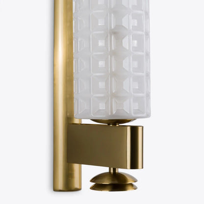 Bristol Brass and Opal Glass Wall Light