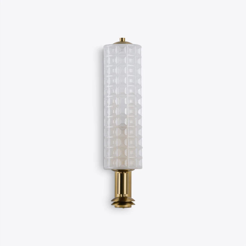 Bristol Brass and Opal Glass Wall Light