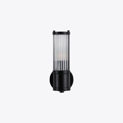 Hendrix Ribbed Glass Wall Light