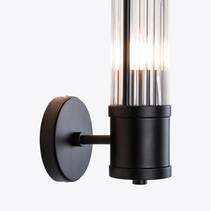 Hendrix Ribbed Glass Wall Light