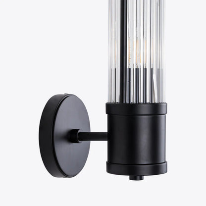 Hendrix Ribbed Glass Wall Light