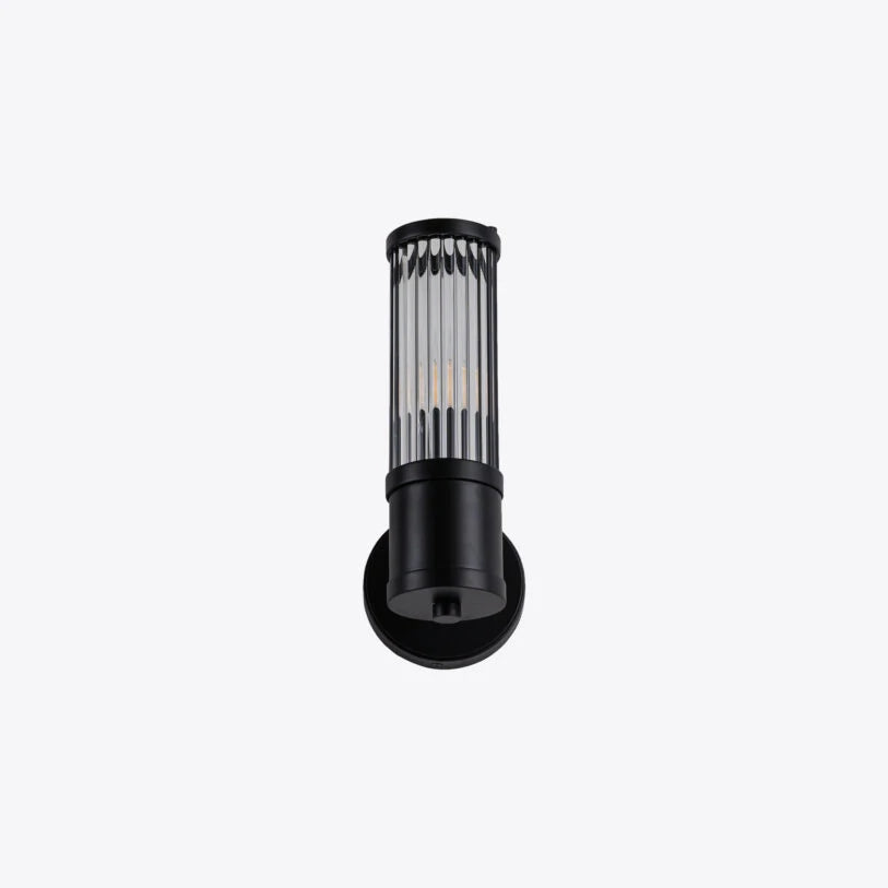 Hendrix Ribbed Glass Wall Light