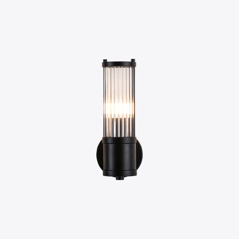 Hendrix Ribbed Glass Wall Light