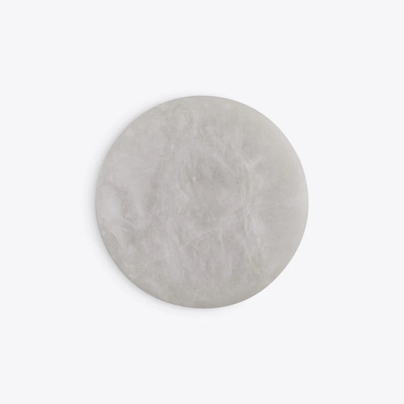 Puck Round Alabaster Wall or Ceiling Light