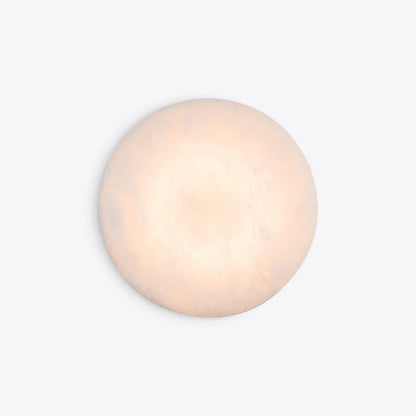 Puck Round Alabaster Wall or Ceiling Light