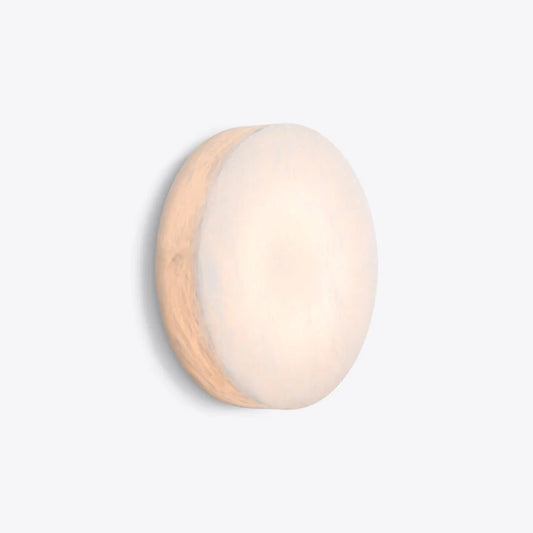 Puck Round Alabaster Wall or Ceiling Light