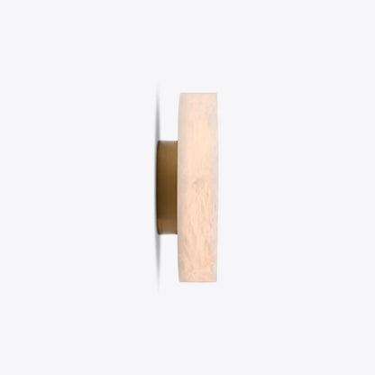 Puck Round Alabaster Wall or Ceiling Light