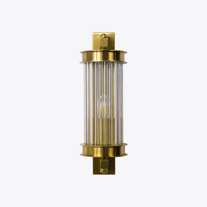 Elon Vintage Ribbed Glass Bathroom Wall Light
