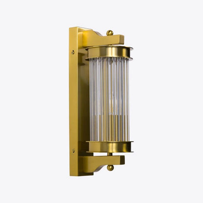 Elon Vintage Ribbed Glass Bathroom Wall Light