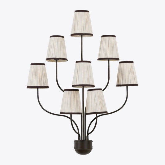 Chabal 8 Light Wall Light with Fabric Shade