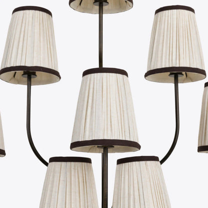 Chabal 8 Light Wall Light with Fabric Shade
