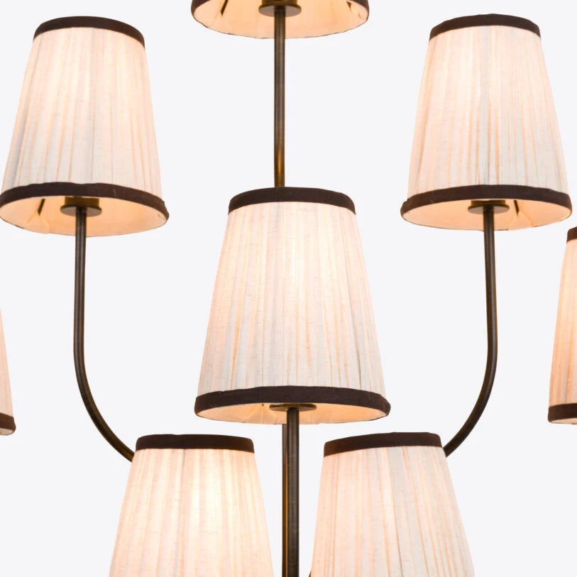 Chabal 8 Light Wall Light with Fabric Shade