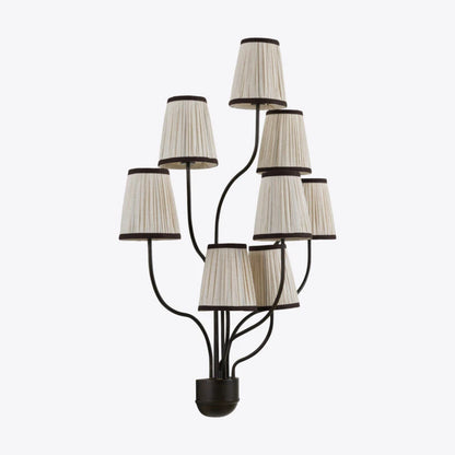 Chabal 8 Light Wall Light with Fabric Shade