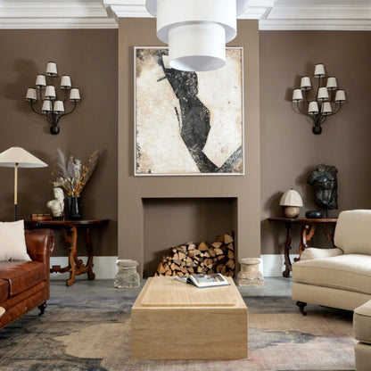Chabal 8 Light Wall Light with Fabric Shade