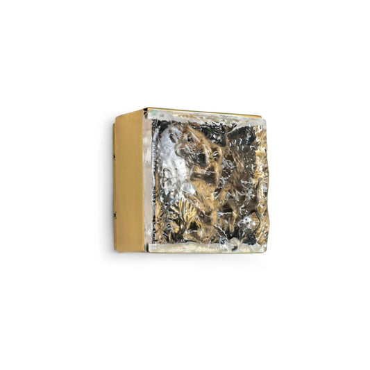 Lorenzo Single Square Glass Wall Light