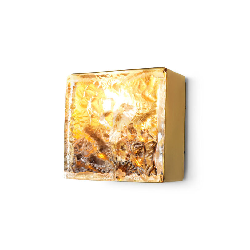 Lorenzo Single Square Glass Wall Light
