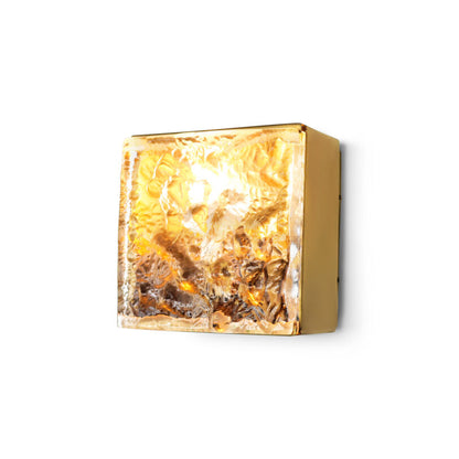 Lorenzo Single Square Glass Wall Light