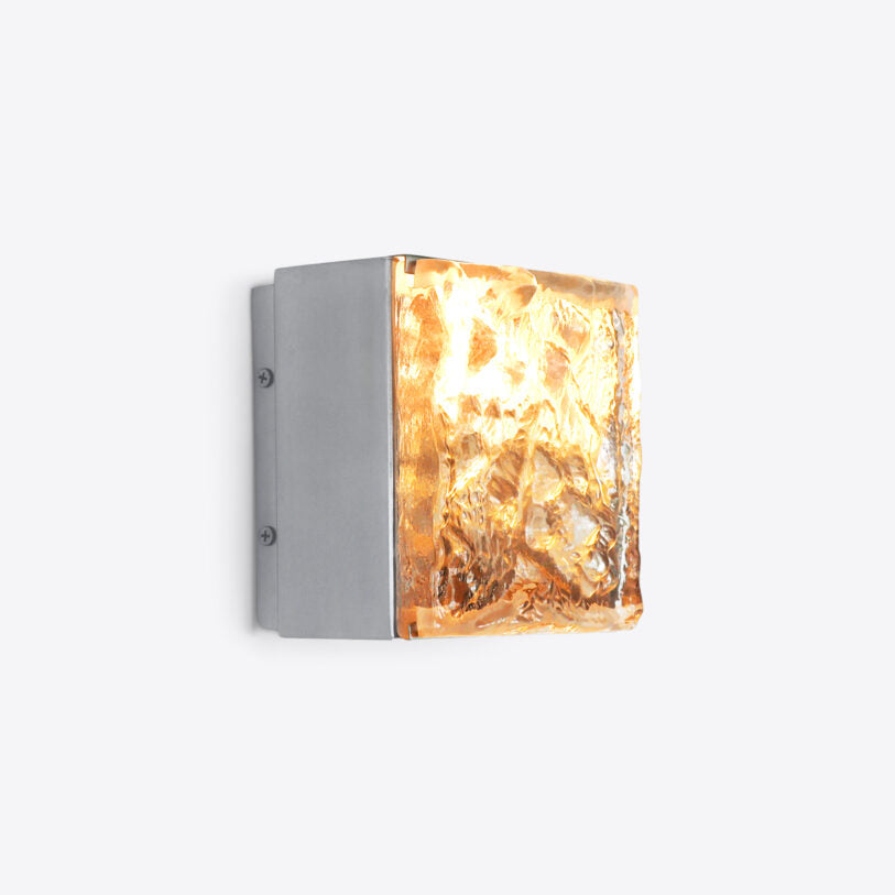 Lorenzo Single Square Glass Wall Light