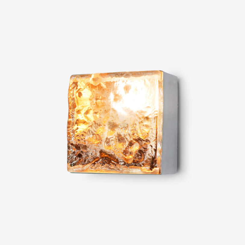 Lorenzo Single Square Glass Wall Light
