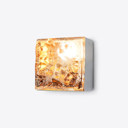 Lorenzo Single Square Glass Wall Light