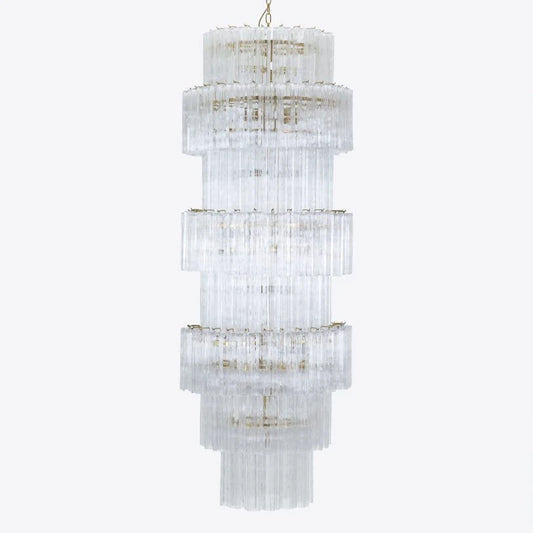 Manhattan Clear Glass Grande Chandelier
