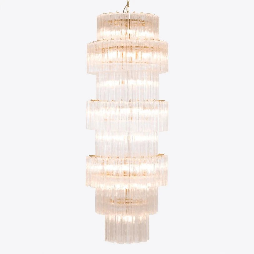 Manhattan Clear Glass Grande Chandelier