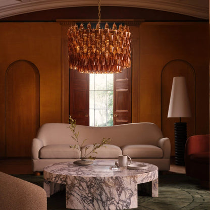 Sorrento Glass Drum Chandelier