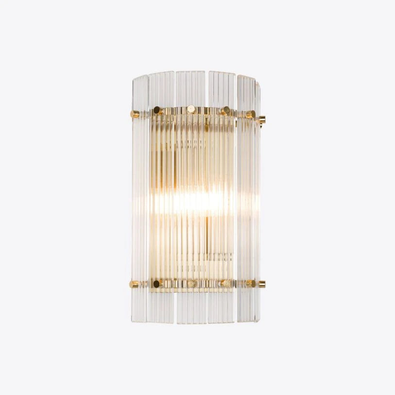 San Francisco Ribbed Glass Wall Light