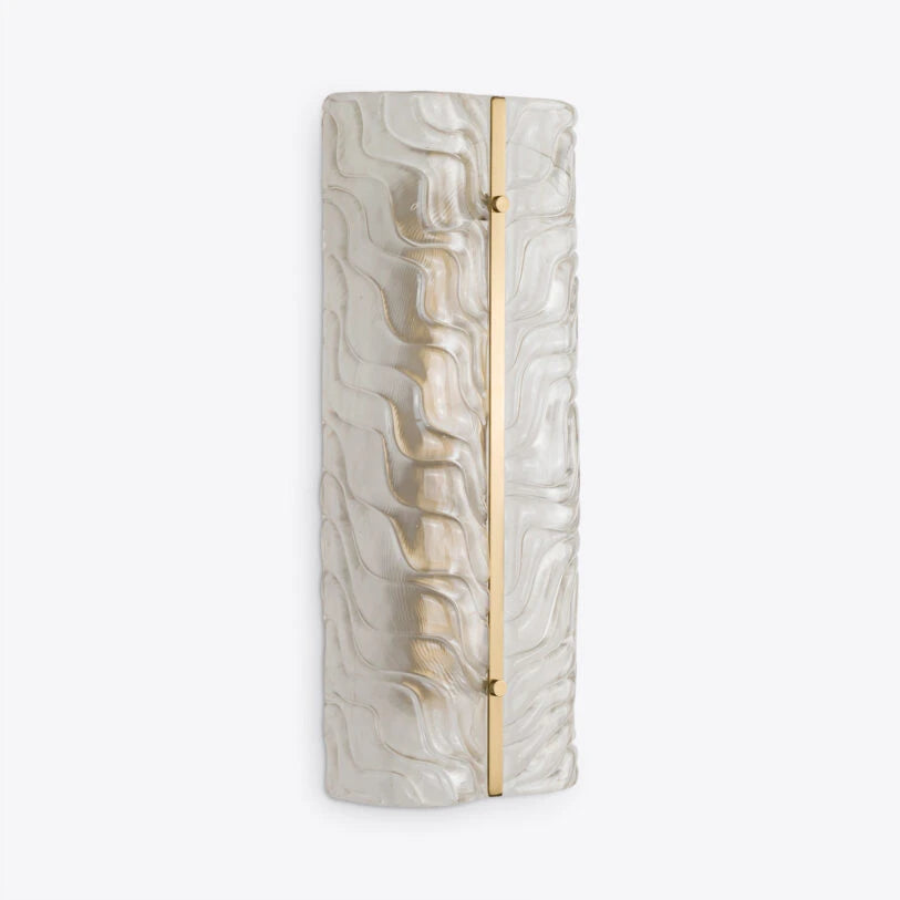 Diablo Textured Glass Wall Light