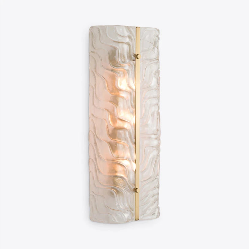 Diablo Textured Glass Wall Light