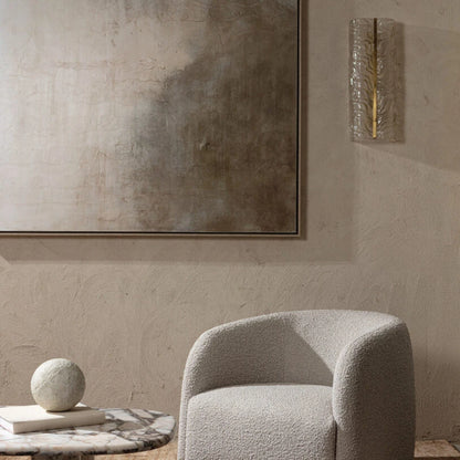 Diablo Textured Glass Wall Light