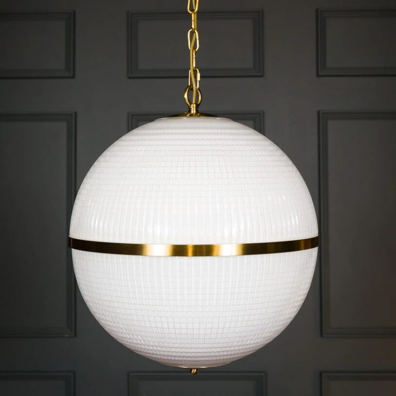 Parisian Glass Globe Pendant