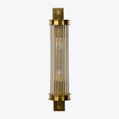 Elon Vintage Ribbed Glass Bathroom Wall Light