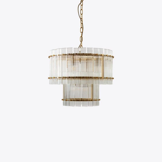 San Francisco Double Tier Glass Chandelier