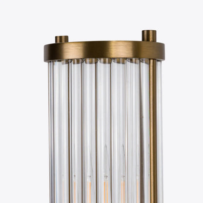 Hendrix Ribbed Glass Wall Light