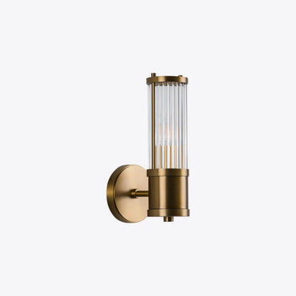 Hendrix Ribbed Glass Wall Light