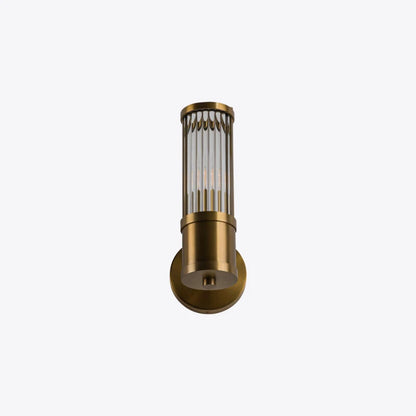 Hendrix Ribbed Glass Wall Light