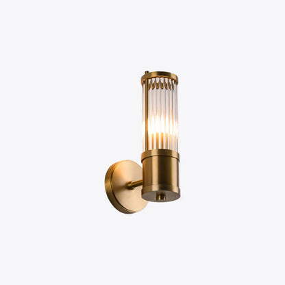 Hendrix Ribbed Glass Wall Light