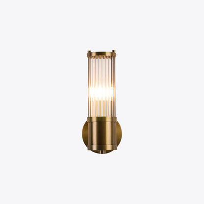 Hendrix Ribbed Glass Wall Light