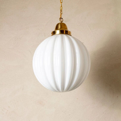 Pumpkin Opal Globe Pendant