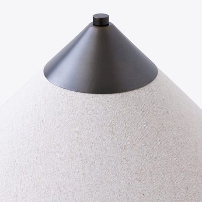 Yuki Solid Marble and Fabric Shade Table Lamp