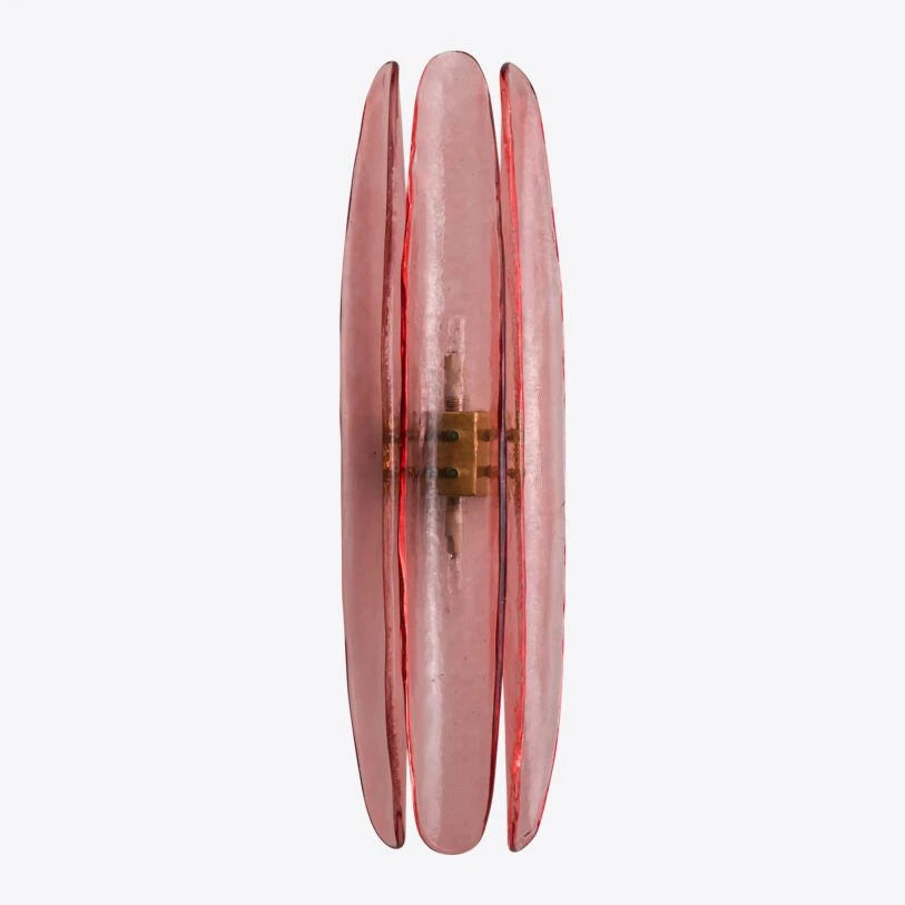 Dahlia Curved Glass Wall Light