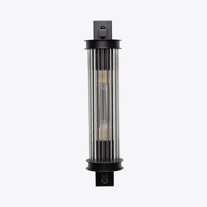 Elon Vintage Ribbed Glass Bathroom Wall Light