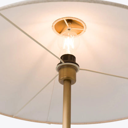 Bond Marble Floor Lamp with Fabric Shade