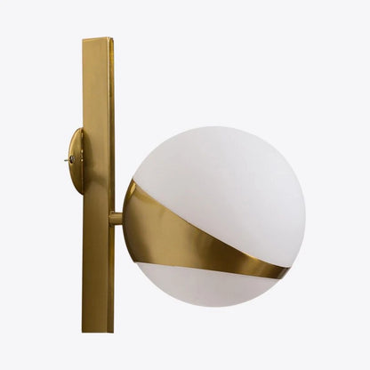 Lucca Opal Glass Globe Wall Light